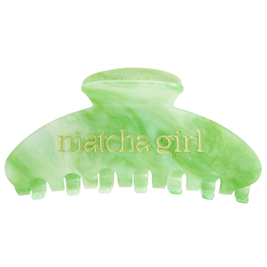 Ace Clip MATCHA GIRL in Matcha Latte (engraved)