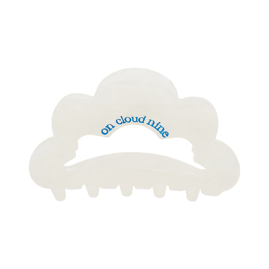 Cloud Clip ON CLOUD NINE in White Silk (engraved)