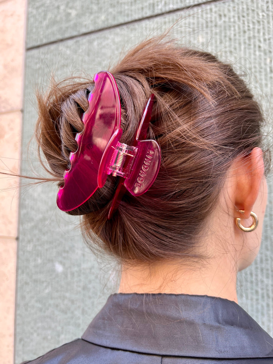 Ace Clip in Pink Transparent